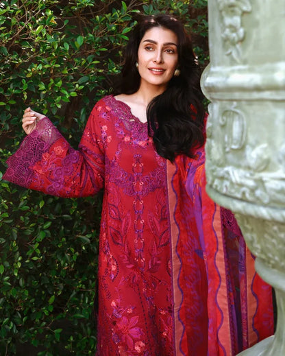 Amoi  Luxury Lawn 2026 | Falling Petals | Mushq