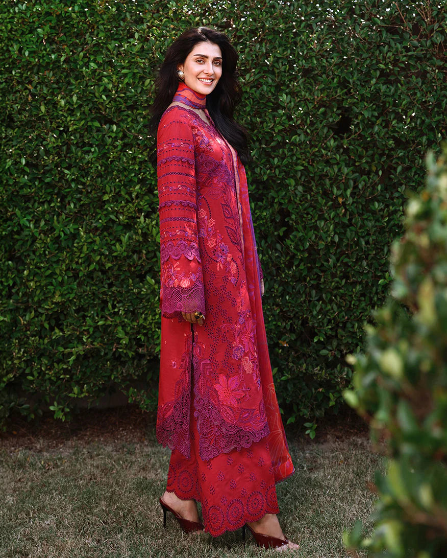 Amoi  Luxury Lawn 2026 | Falling Petals | Mushq