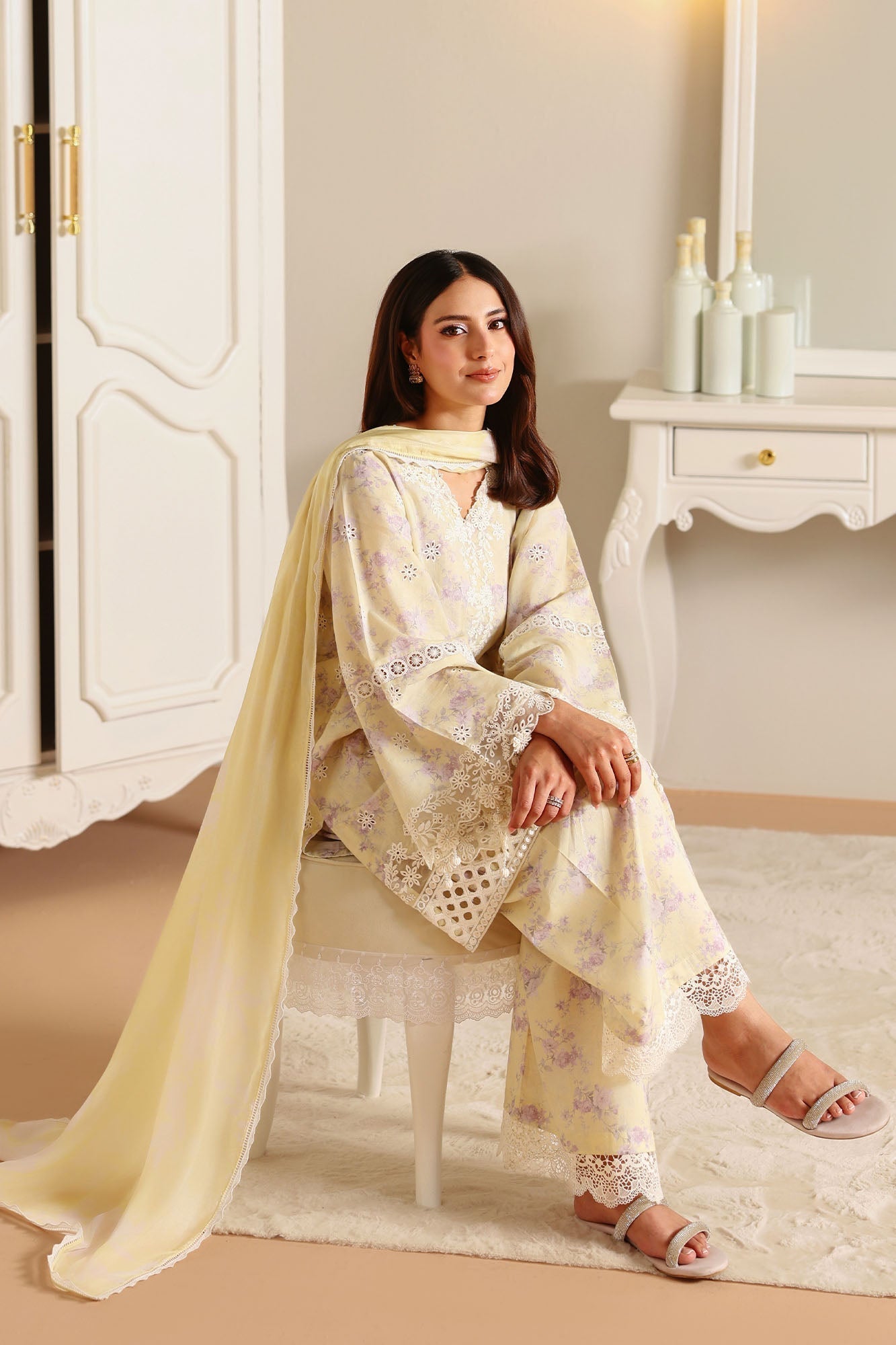 Eid Lawn Edit - II 2026 |ORCHID FLARE  | Cross Stitch
