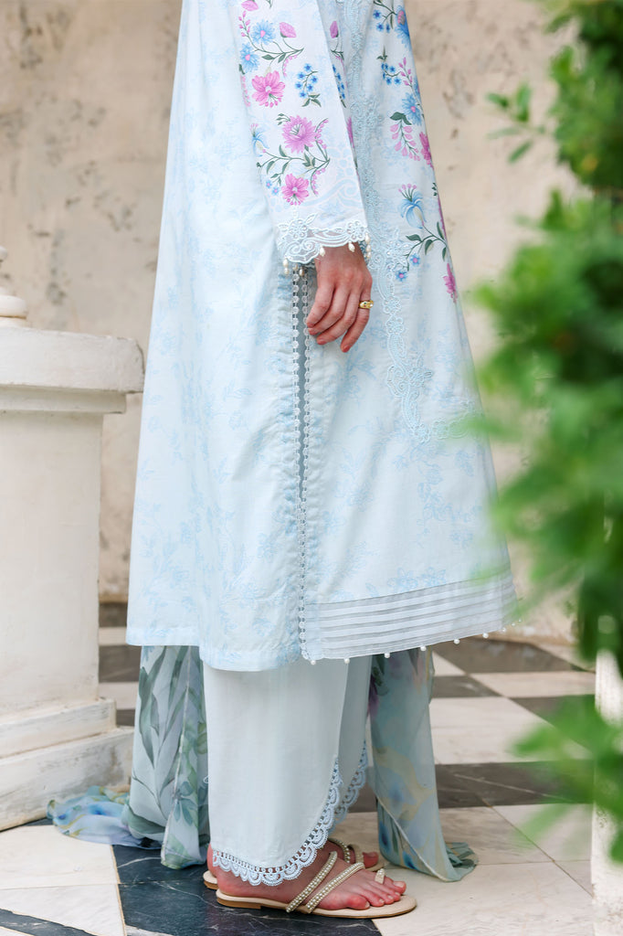 Eid Lawn Edit - II 2026 |AQUA GLINT  | Cross Stitch