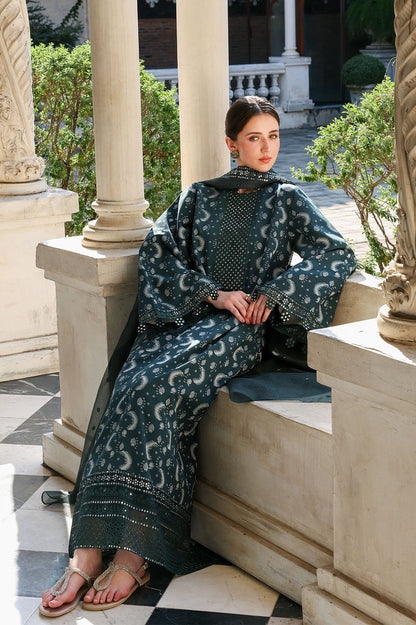 Eid Lawn Edit - II  2026 | TEAL SPRUCE  | Cross Stitch