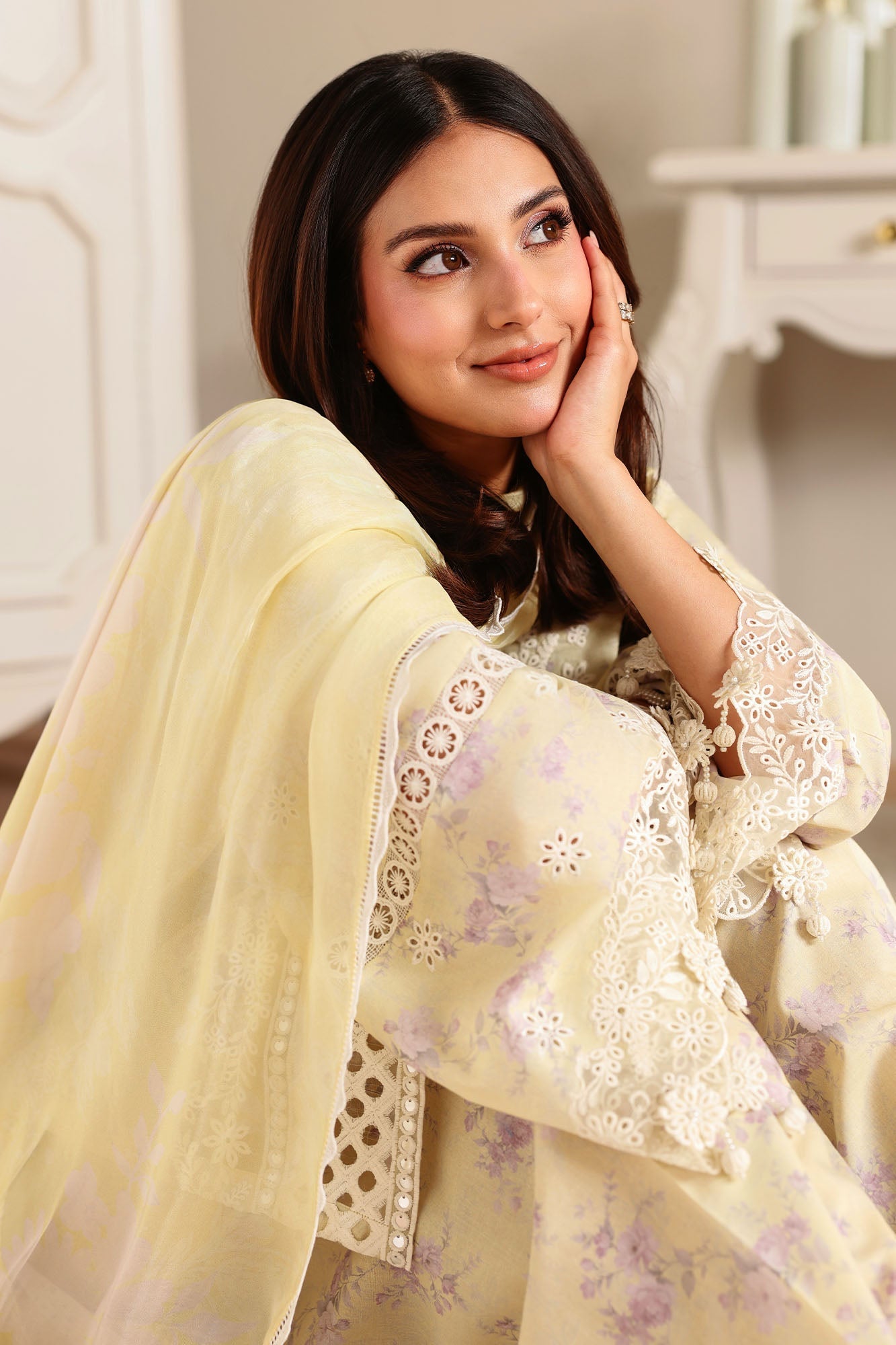 Eid Lawn Edit - II 2026 |ORCHID FLARE  | Cross Stitch