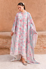 Festive Printed & Embroidered Lawn | 2026 |  Velvet Dusk | Cross Stitch