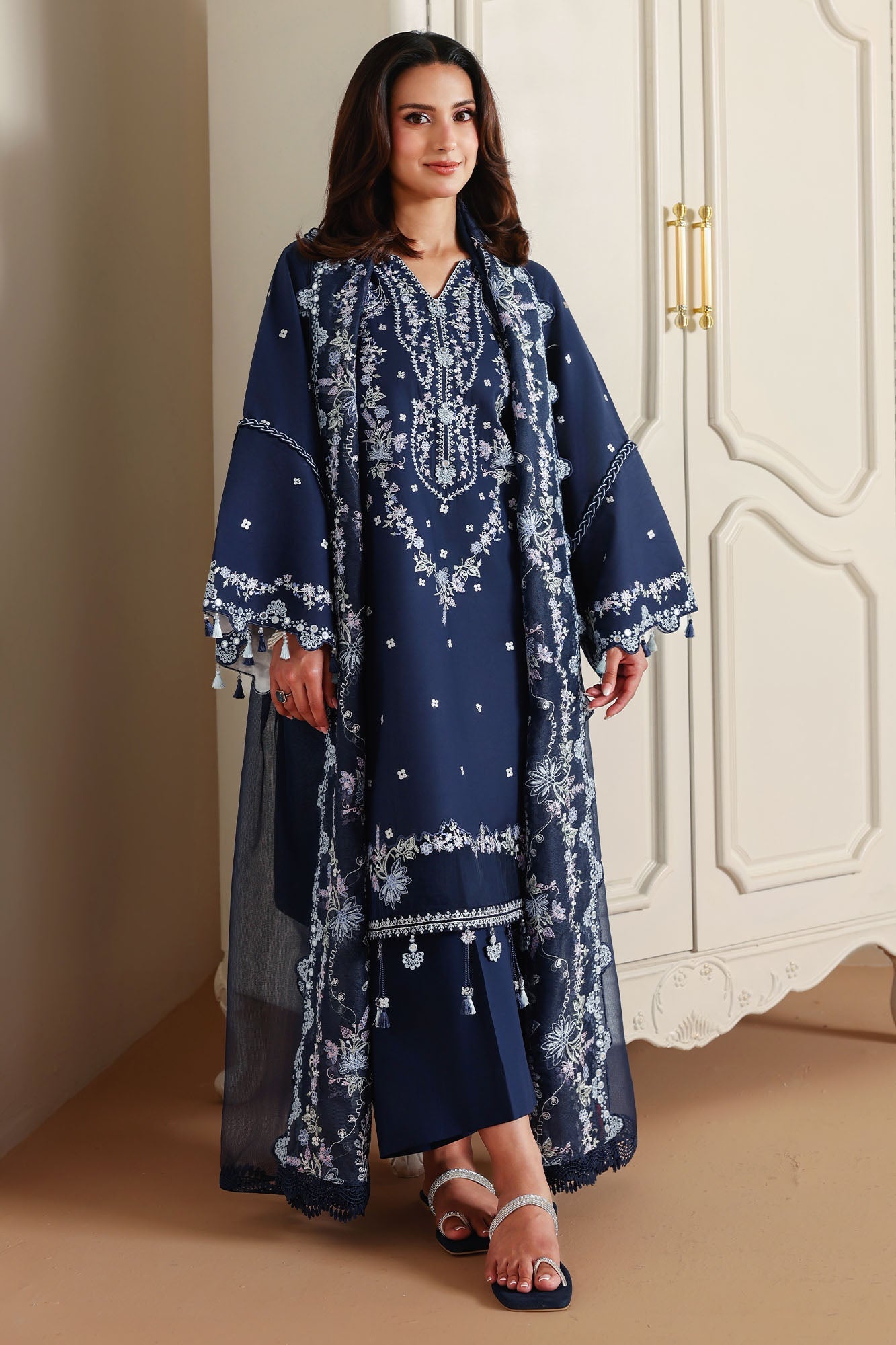 Eid Lawn Edit - II 2026 | MIDNIGHT AURA  | Cross Stitch