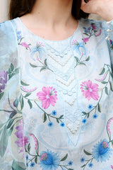 Eid Lawn Edit - II 2026 |AQUA GLINT  | Cross Stitch