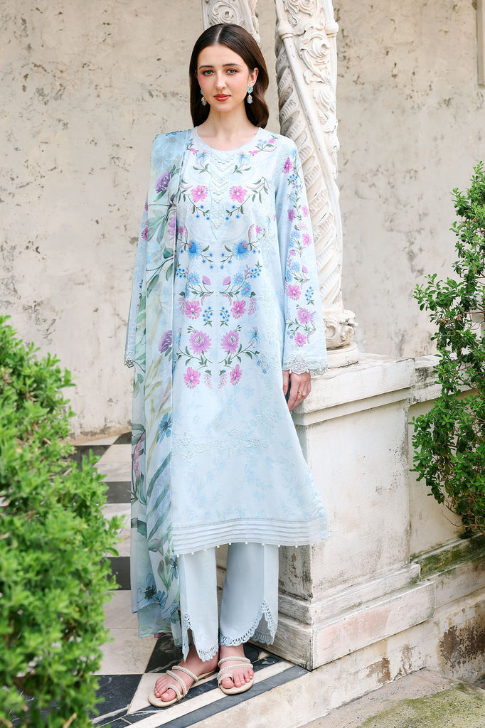 Eid Lawn Edit - II 2026 |AQUA GLINT  | Cross Stitch