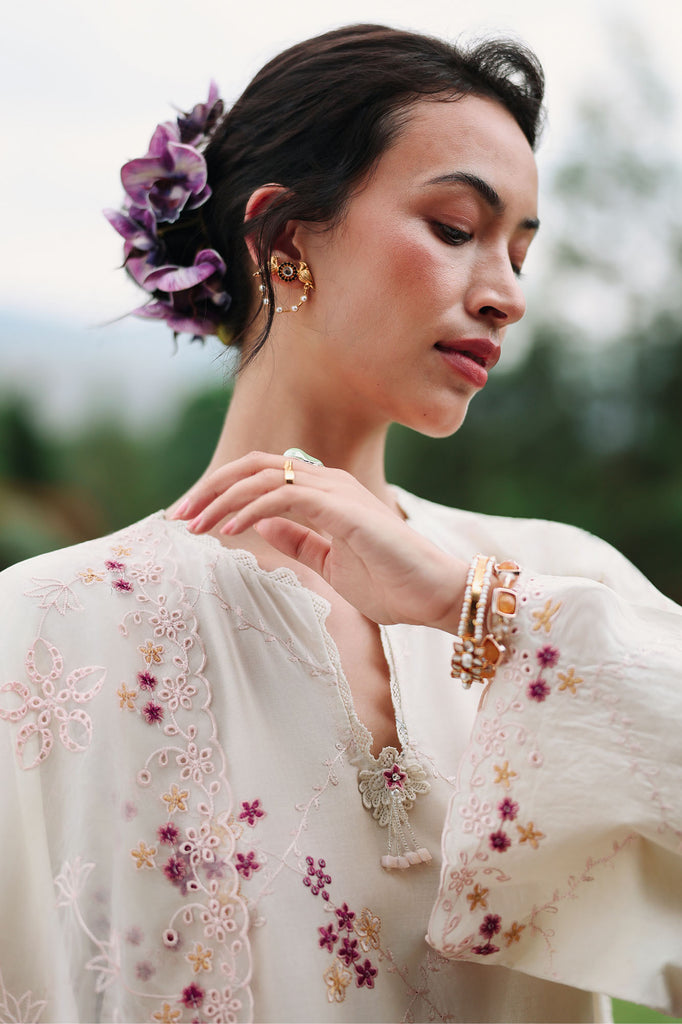 Eid Lawn Edit - II 2026 |CARAMEL CREAM  | Cross Stitch