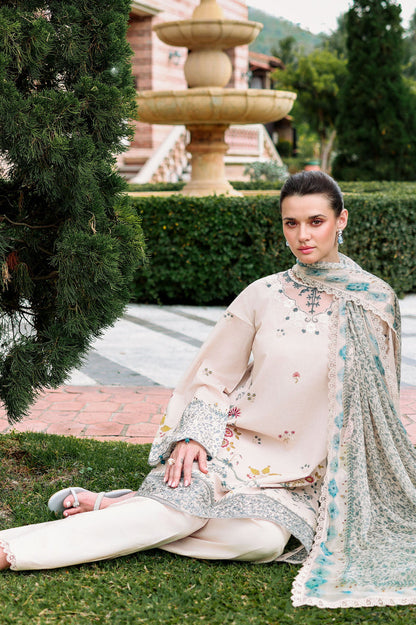 Eid Lawn Edit - II 2026 |SUBTLE BEIGE  | Cross Stitch