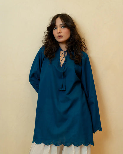 Solid Kurtas by Binaf - Blueberry