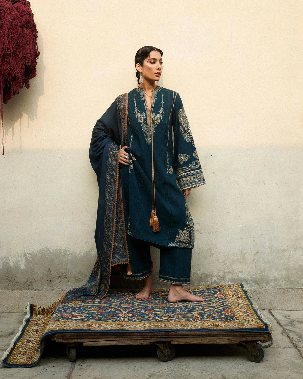 Jugnu Karandi Unstitched'25  - Niva