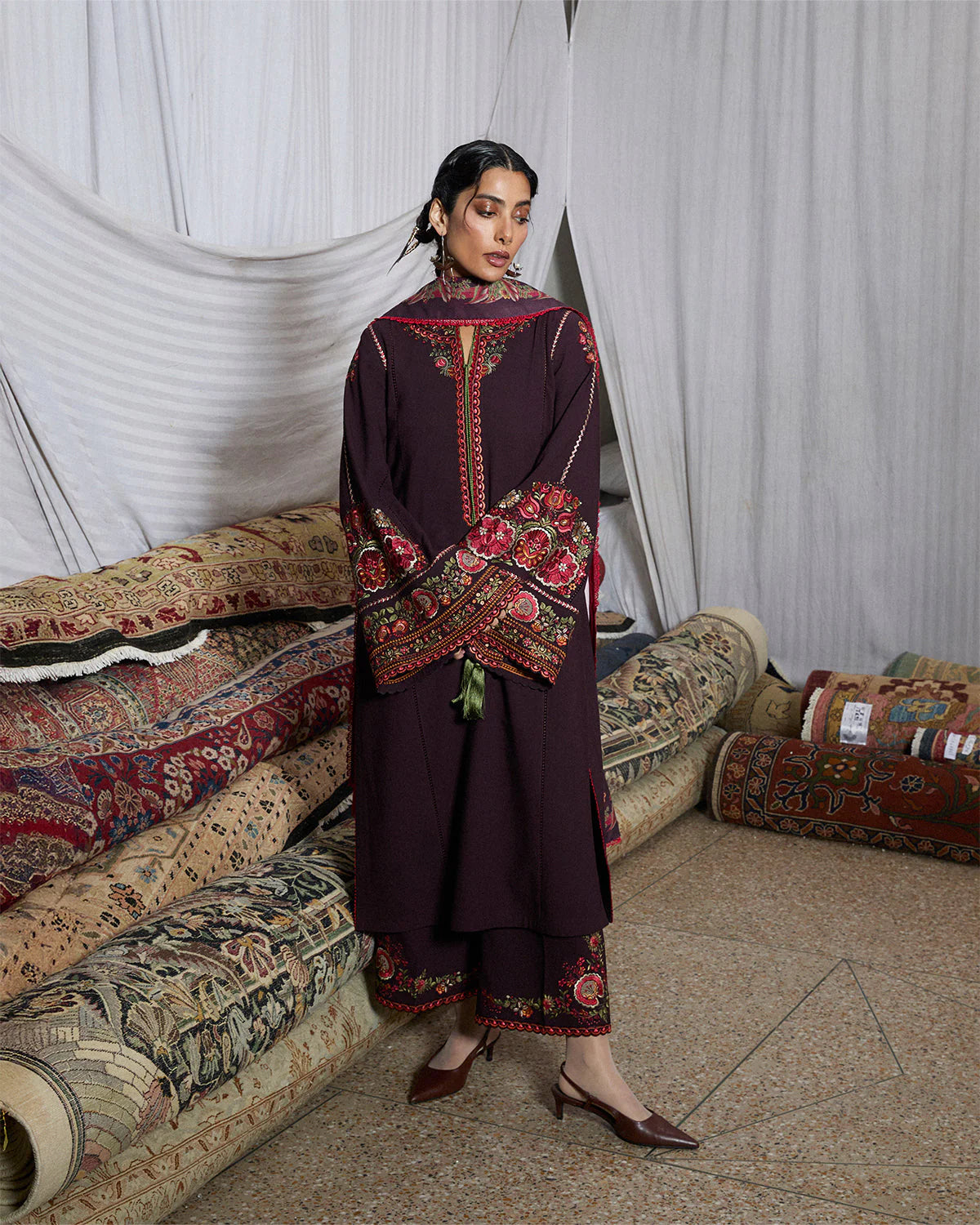 Jugnu Karandi Unstitched'25  - Bari