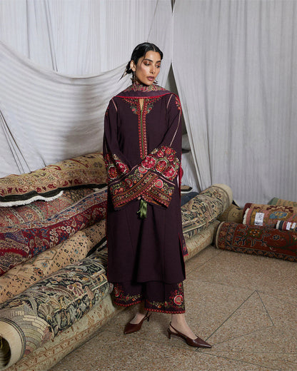 Jugnu Karandi Unstitched'25  - Bari