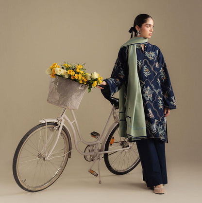 Coco Winter Unstitched 2025 BY Zara Shahjahan - Amber-1B