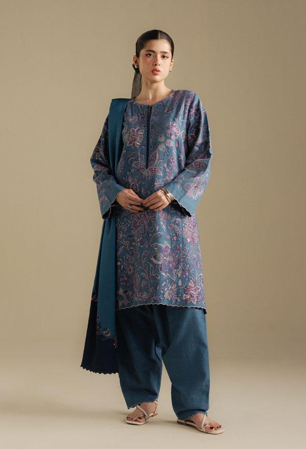 Coco Winter Unstitched 2025 BY Zara Shahjahan - Mist-2B