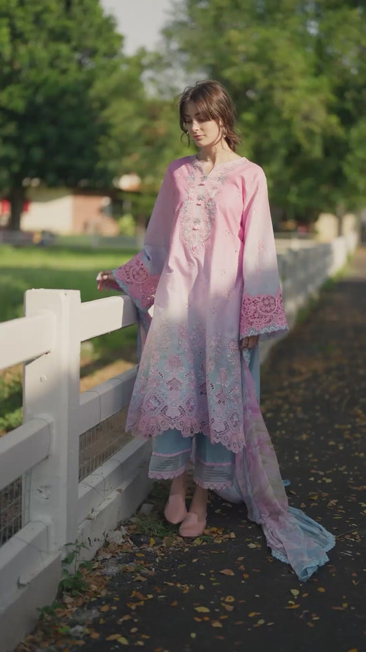 Solace Ombre Chikankari | Faint Blossom | 2026 | Mushq