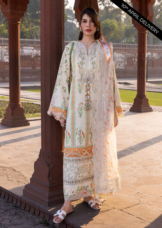 Flow Luxury Lawn | SUN-KISSED LETTER-D9A | 2026 | Crimson
