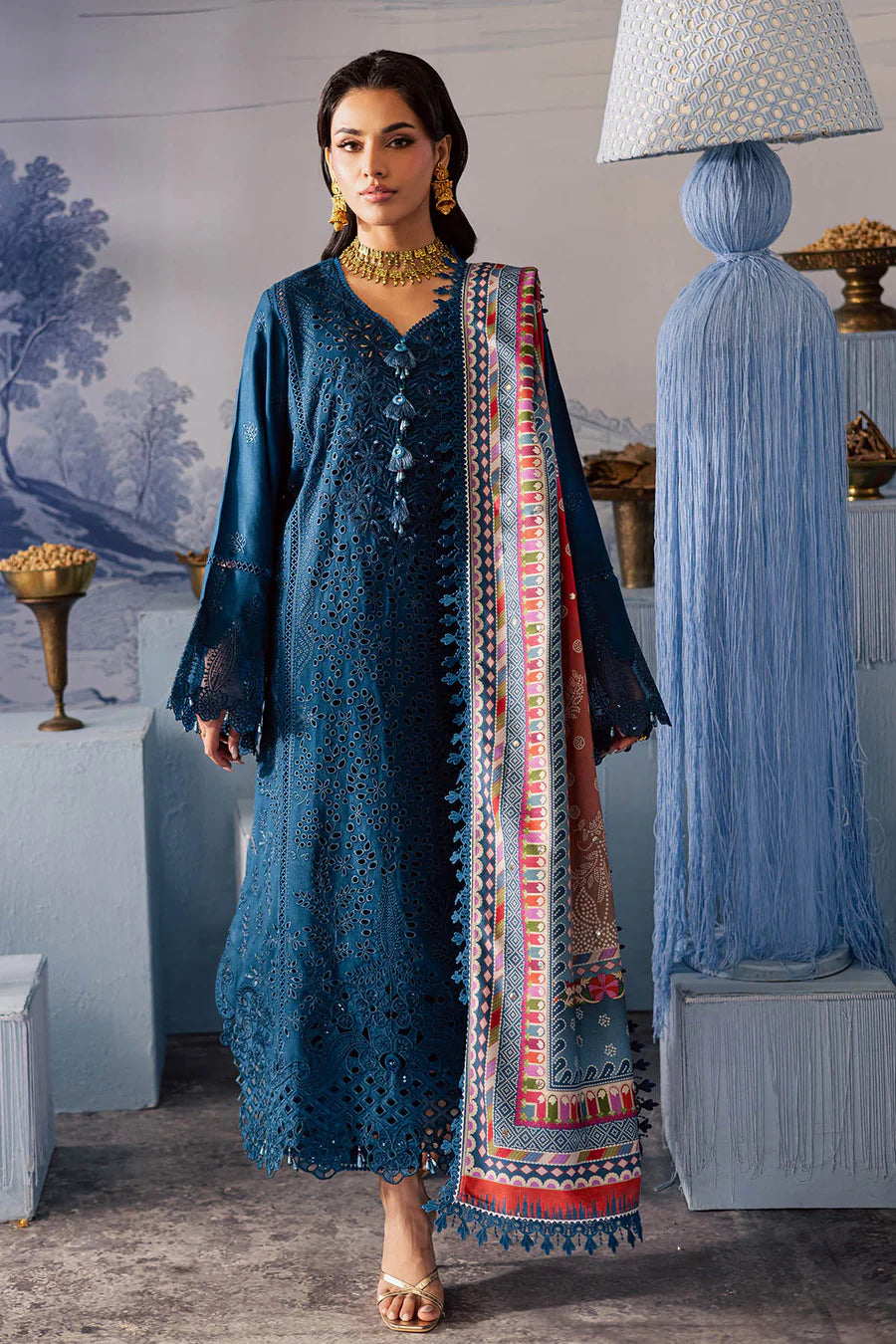 Nureh Bazaar Mukesh Collection Unstitched'25 - NE-206