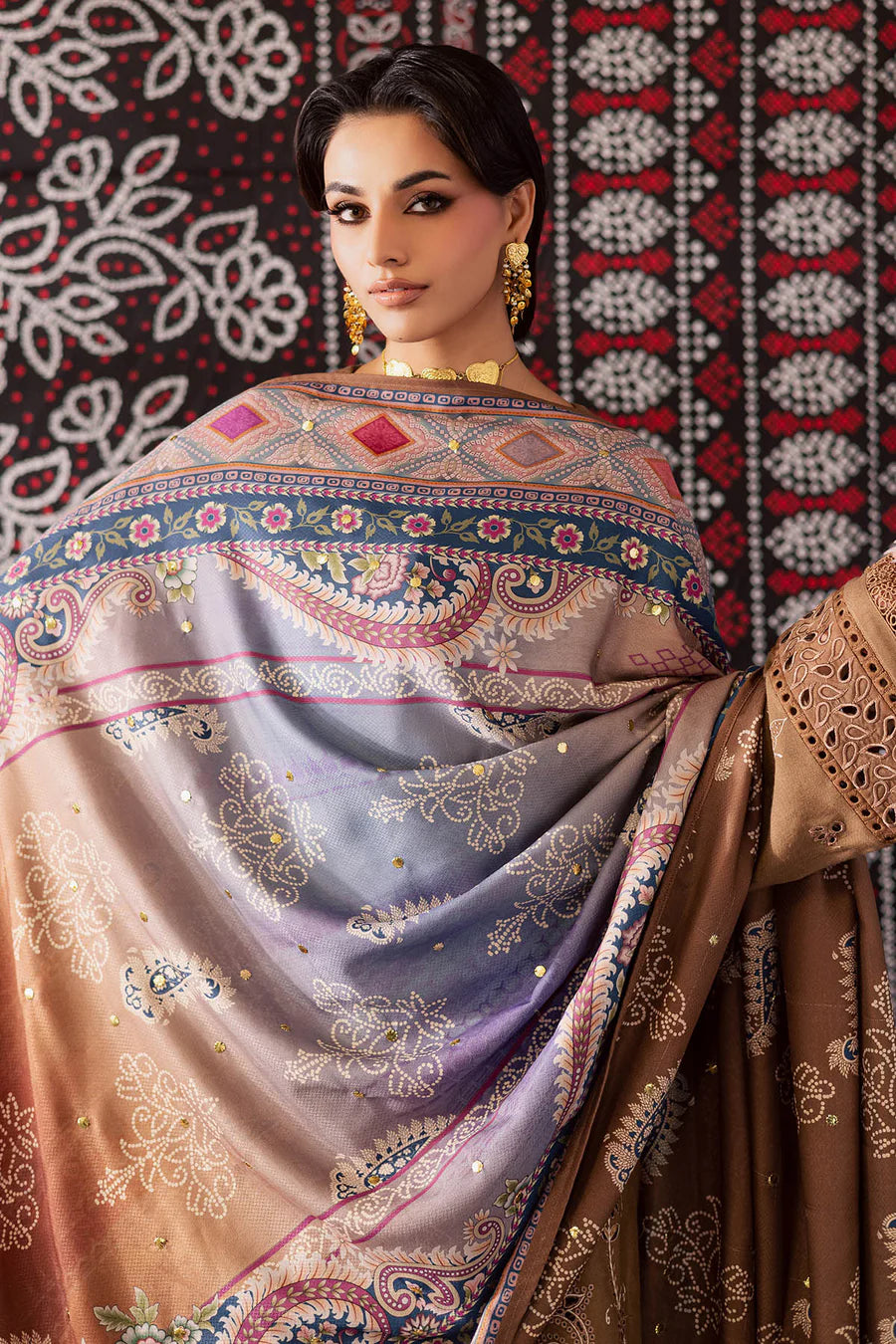 Nureh Bazaar Mukesh Collection Unstitched'25 - NE-205