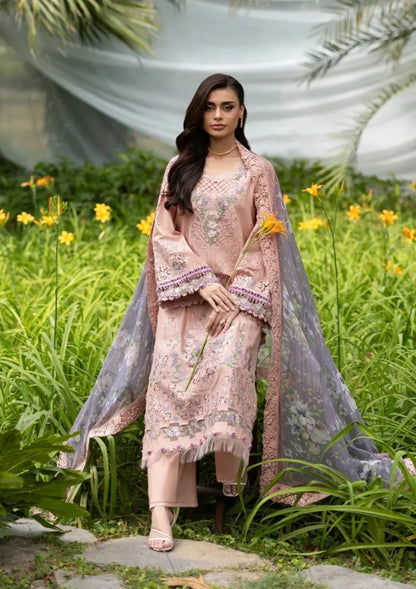 Luxury Lawn Vol 2 2026 | BLUSHING ROSE | Elaf