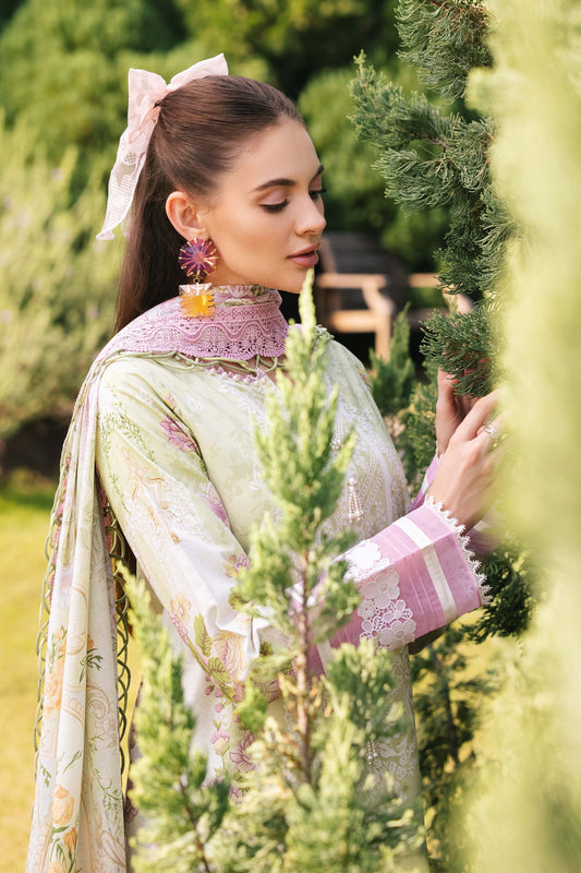 Jade - Urbane digital lawn prints 2025 - LT GREEN