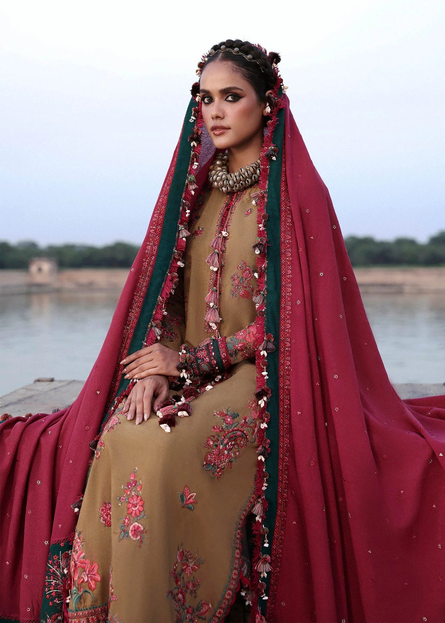 Karandi Unstitched'25 by Hussain Rehar - Rumi