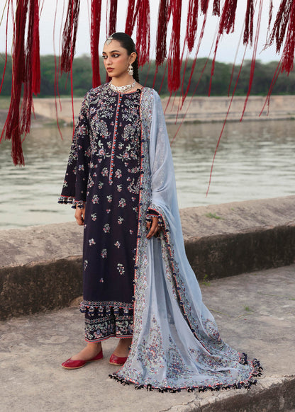 Karandi Unstitched'25 by Hussain Rehar - Rouge