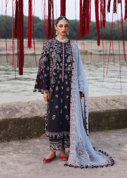 Karandi Unstitched'25 by Hussain Rehar - Rouge