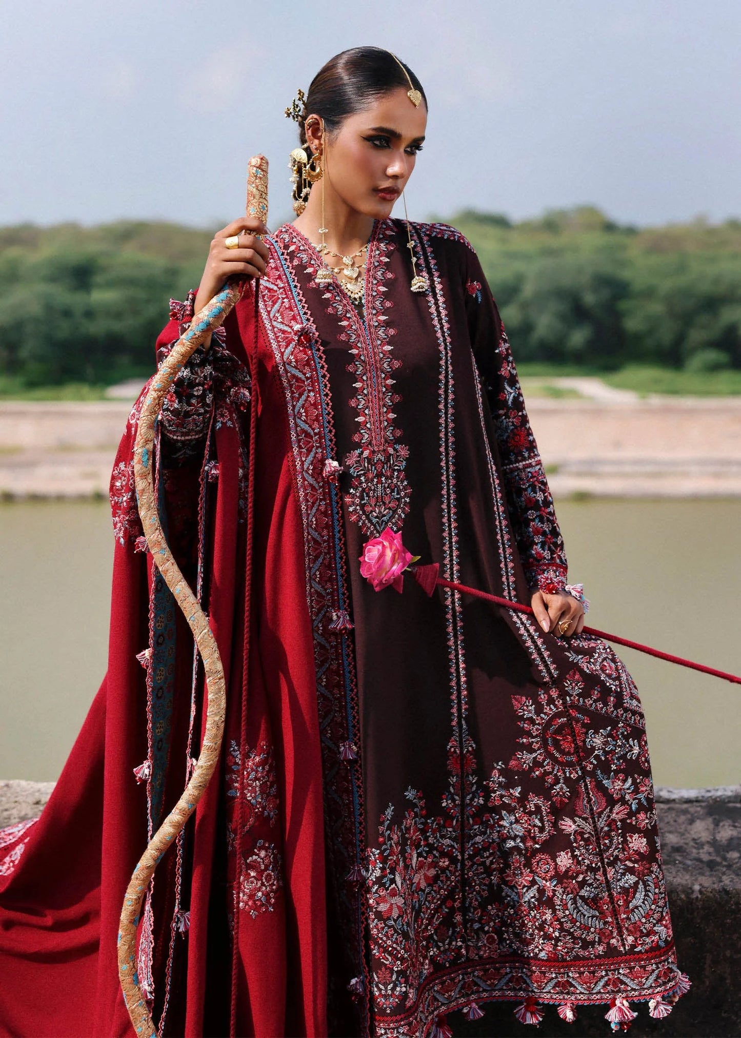 Karandi Unstitched'25 by Hussain Rehar - Pari