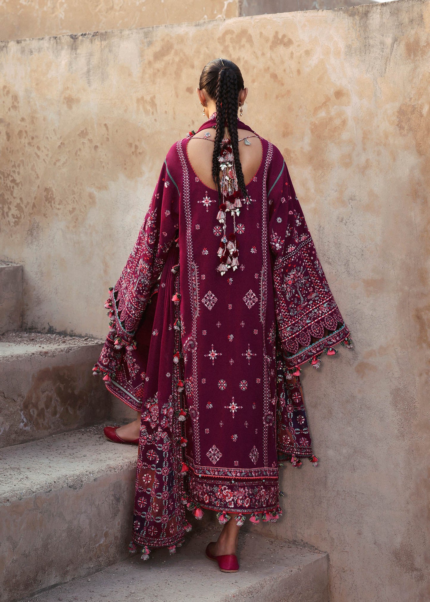 Karandi Unstitched'25 by Hussain Rehar - Nargis