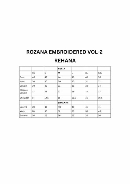 Rozana Embroidered Vol.2 - By Binaf Rehana