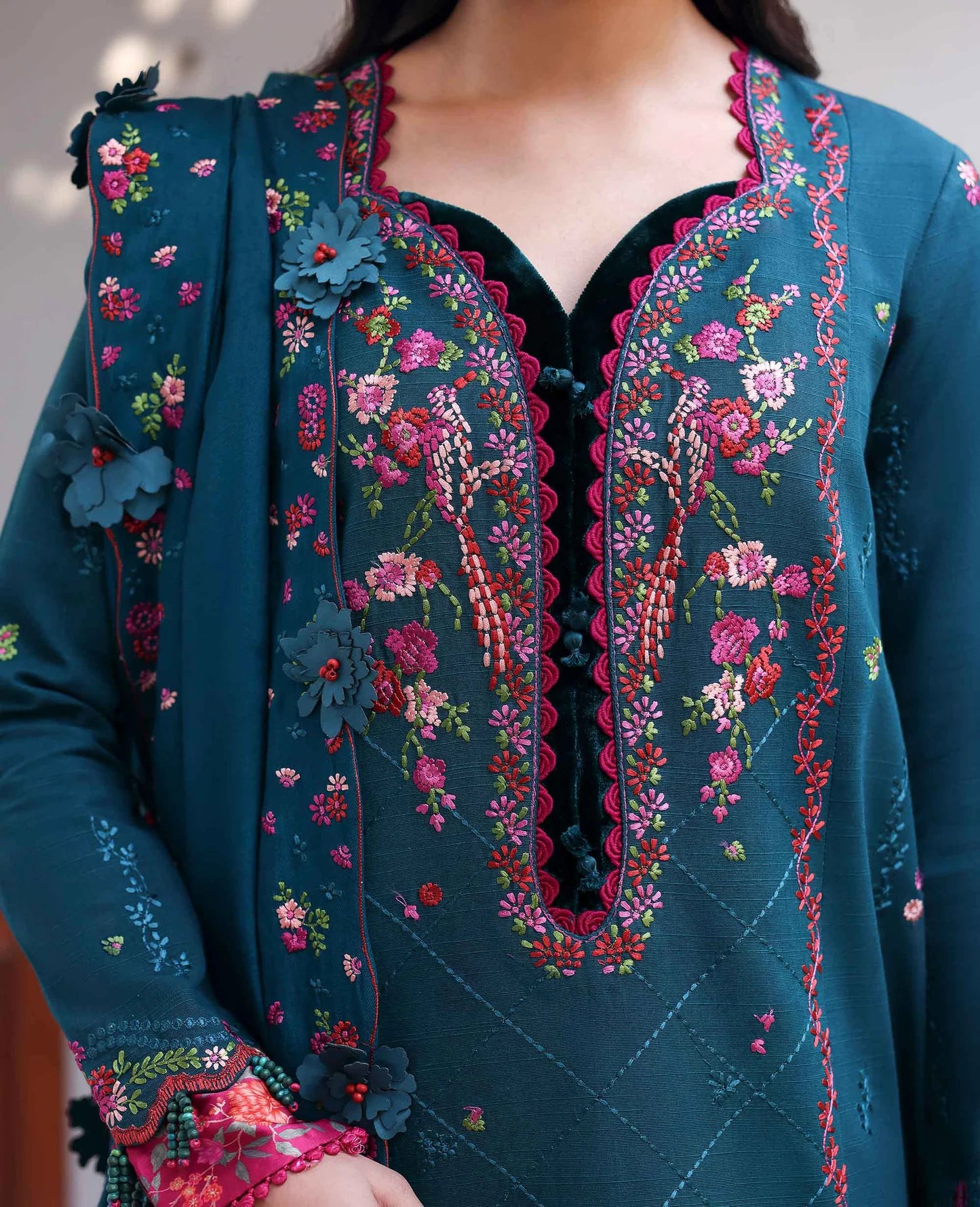 Amaris Luxury Shawl Unstitched 2025 by Republic Womenswear - Evania