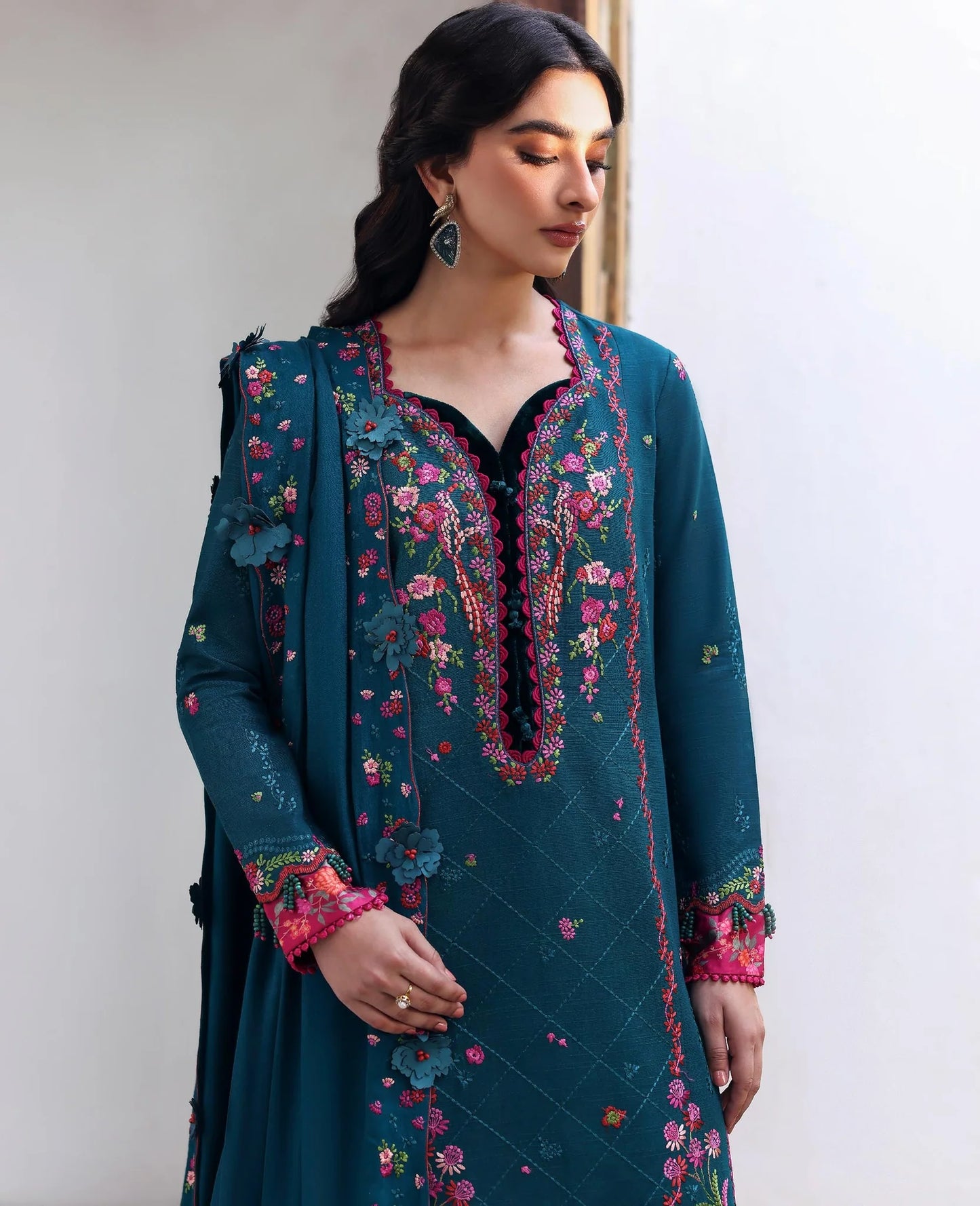 Amaris Luxury Shawl Unstitched 2025 by Republic Womenswear - Evania