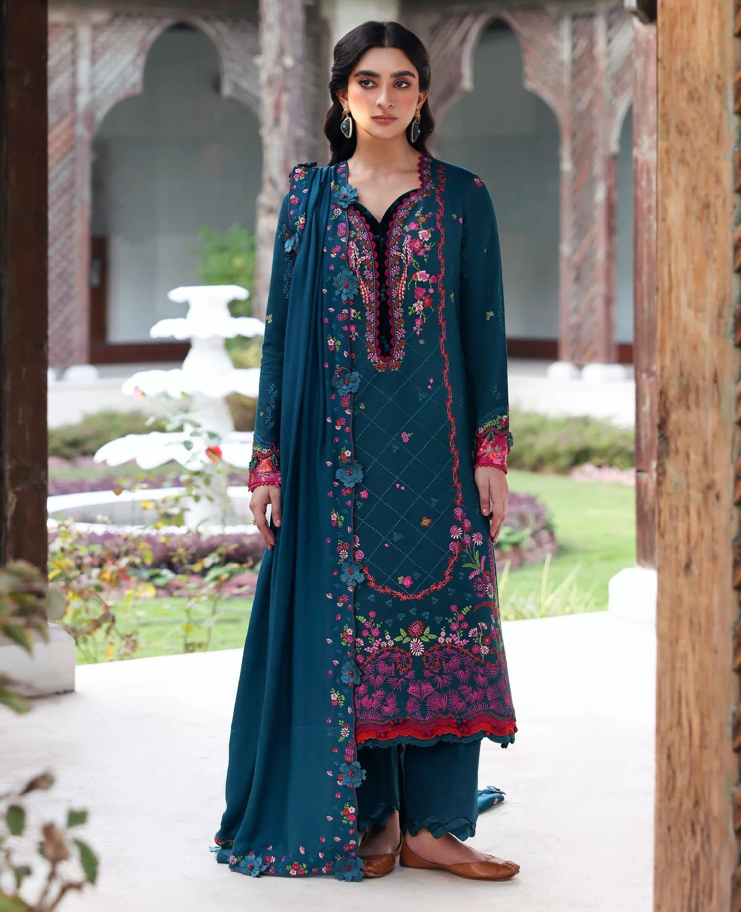 Amaris Luxury Shawl Unstitched 2025 by Republic Womenswear - Evania