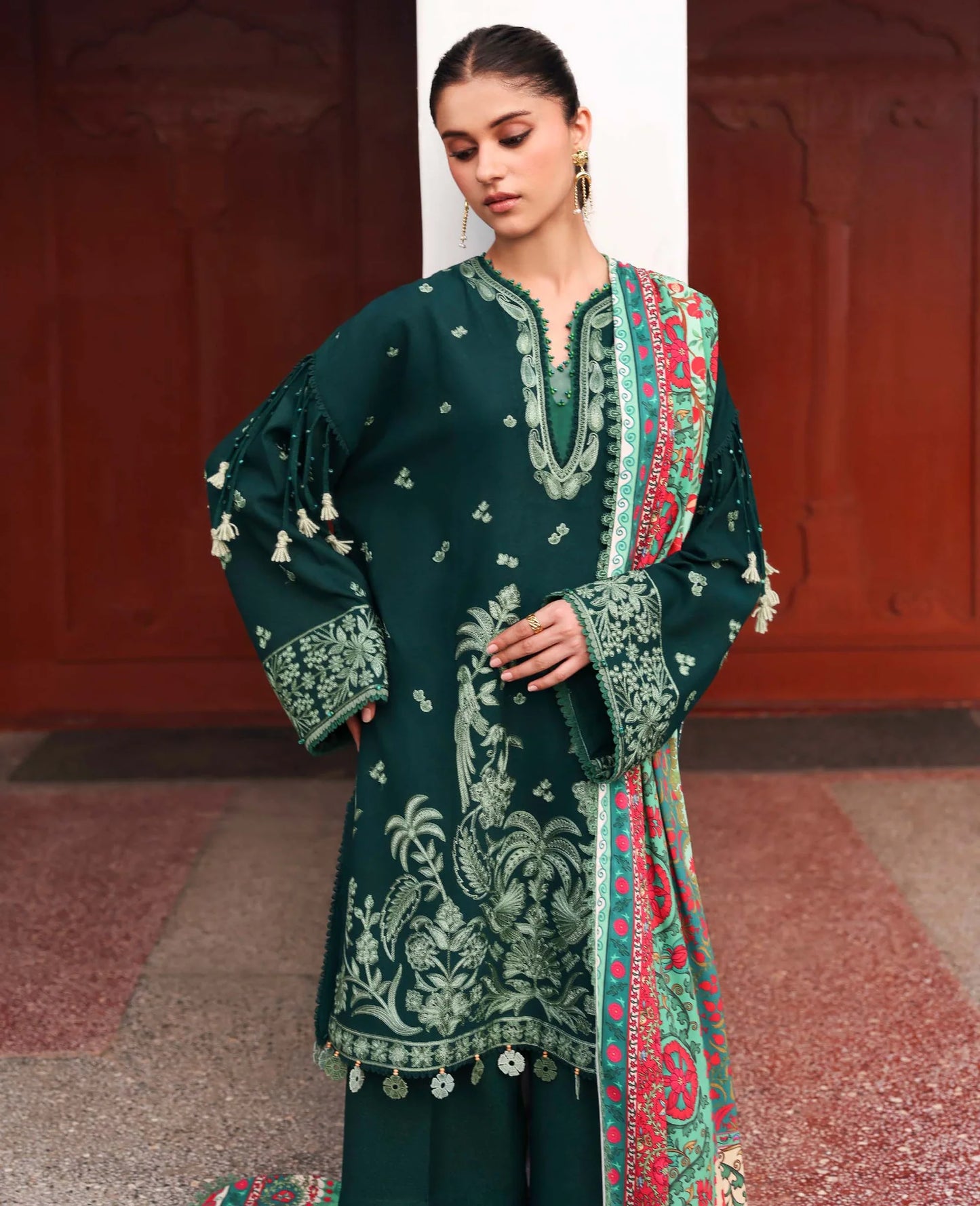 Amaris Luxury Shawl Unstitched 2025 by Republic Womenswear - Celeste