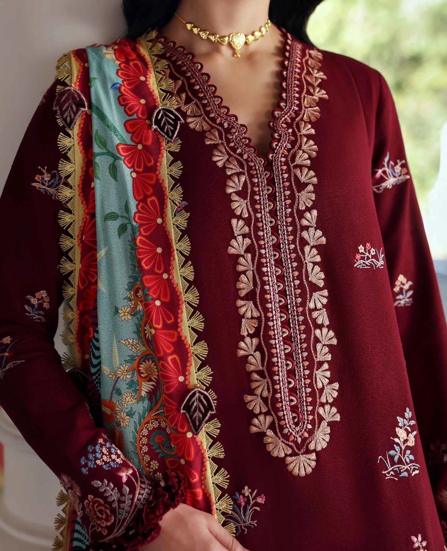 Amaris Luxury Shawl Unstitched 2025 by Republic Womenswear - Sienna