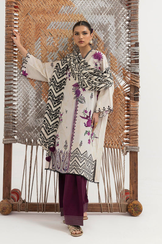 Mahay Winter 2025 by Sana Safinaz -SKU: H255-004B-3CY