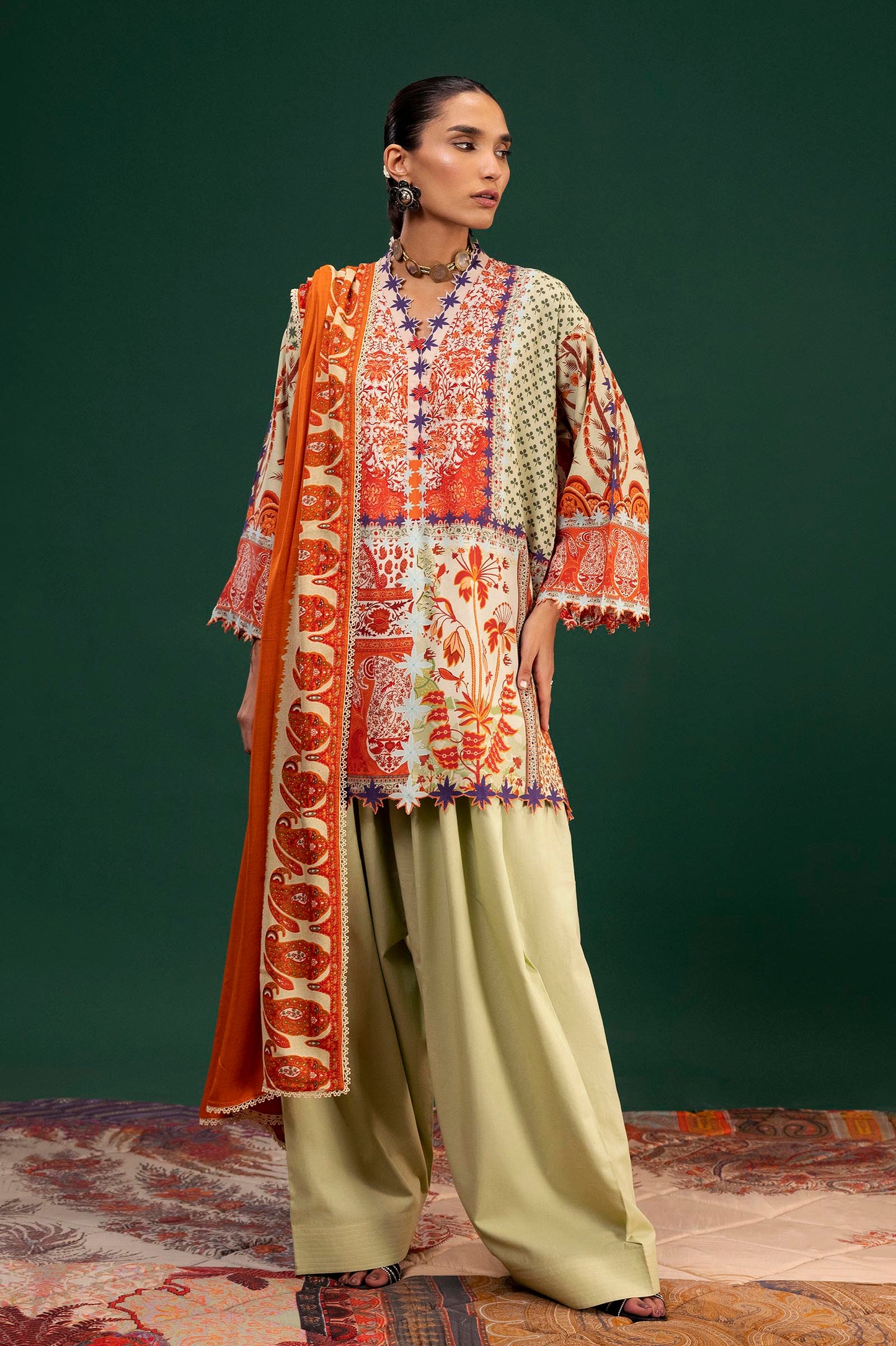 Mahay Winter 2025 by Sana Safinaz -SKU: H255-003B-3CY