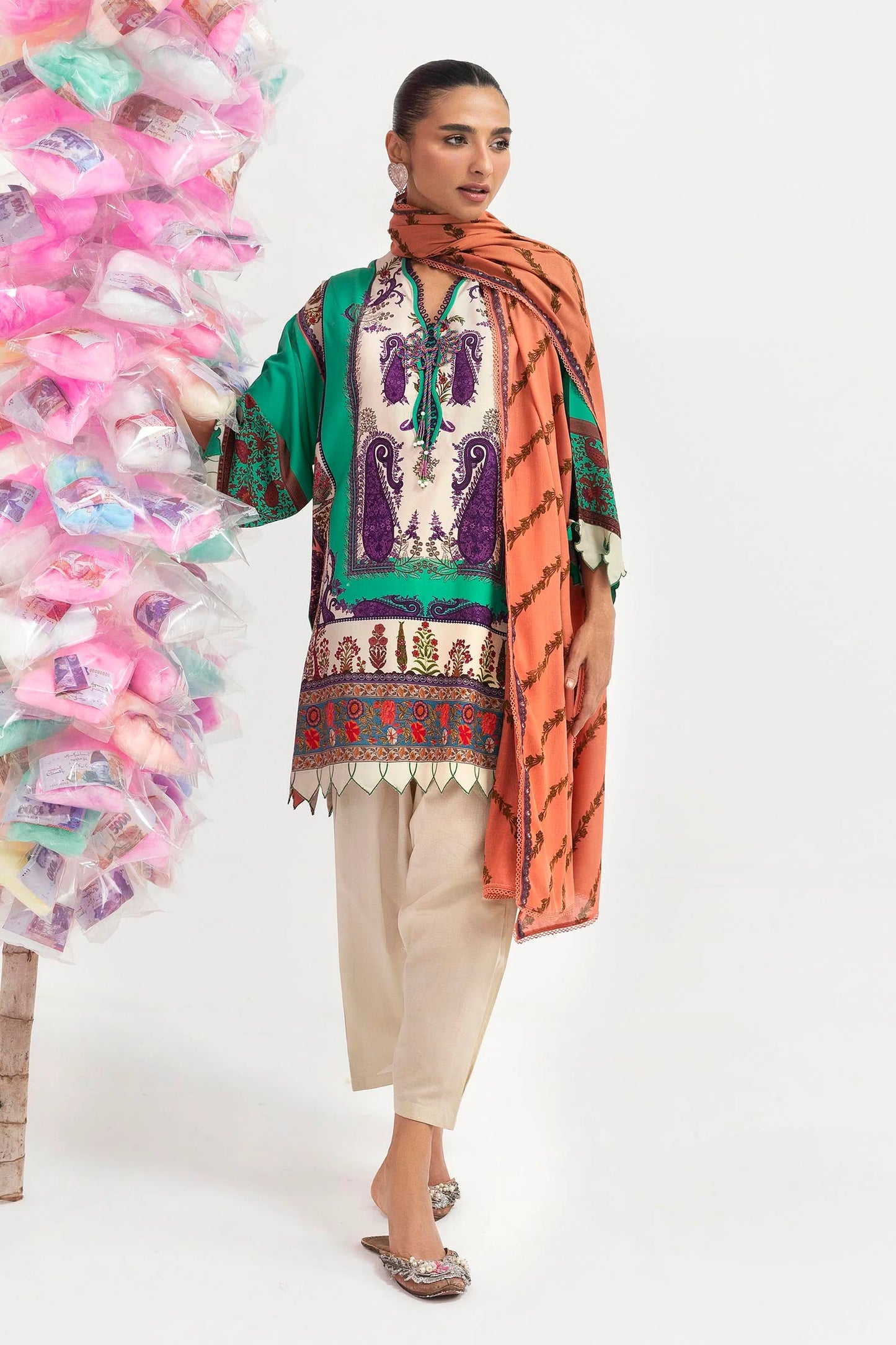 Mahay Winter 2025 by Sana Safinaz -SKU: H255-007B-2DA