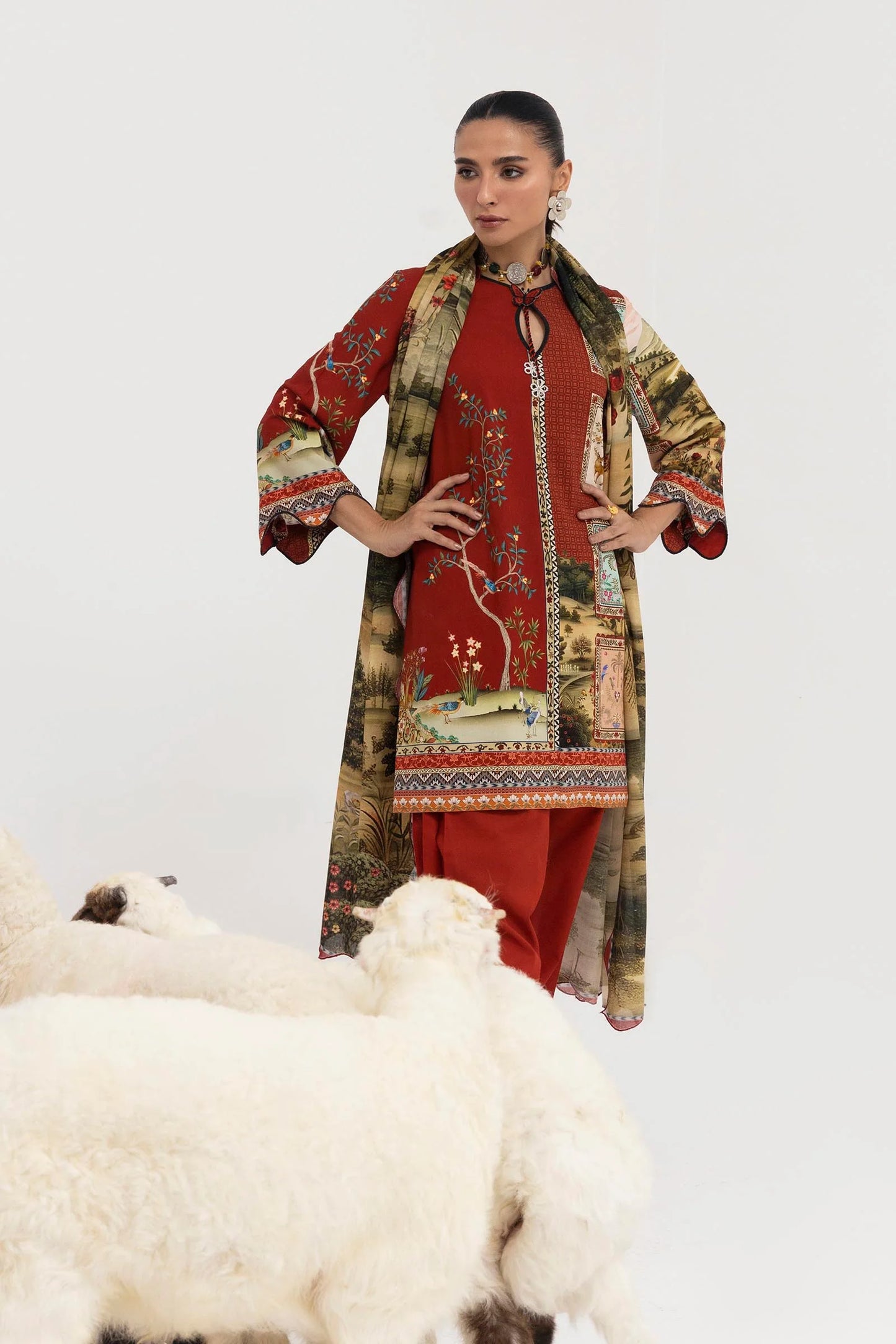 Mahay Winter 2025 by Sana Safinaz - SKU: H255-009A-2DA