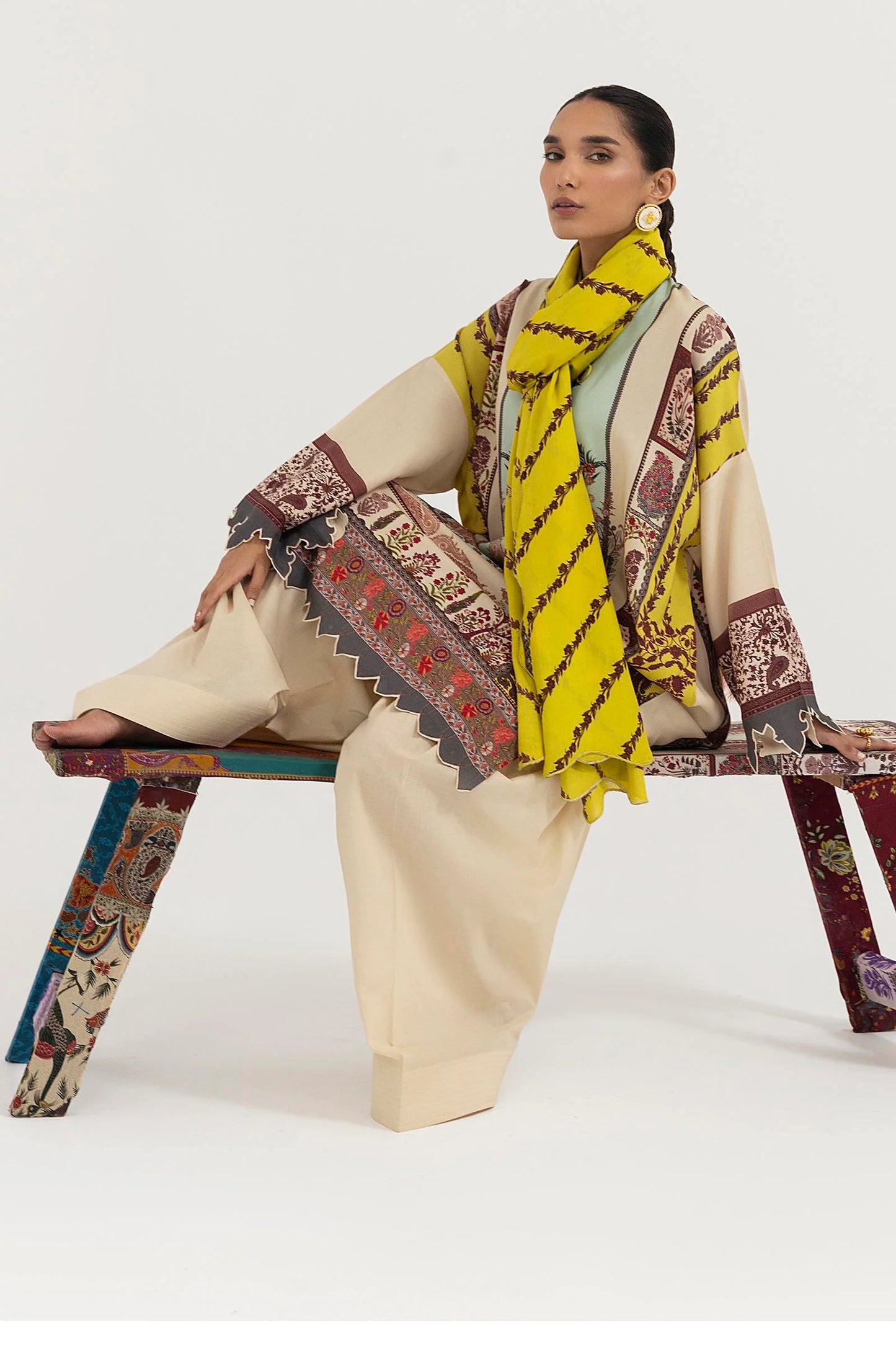 Mahay Winter 2025 by Sana Safinaz - SKU: H255-007A-2DA