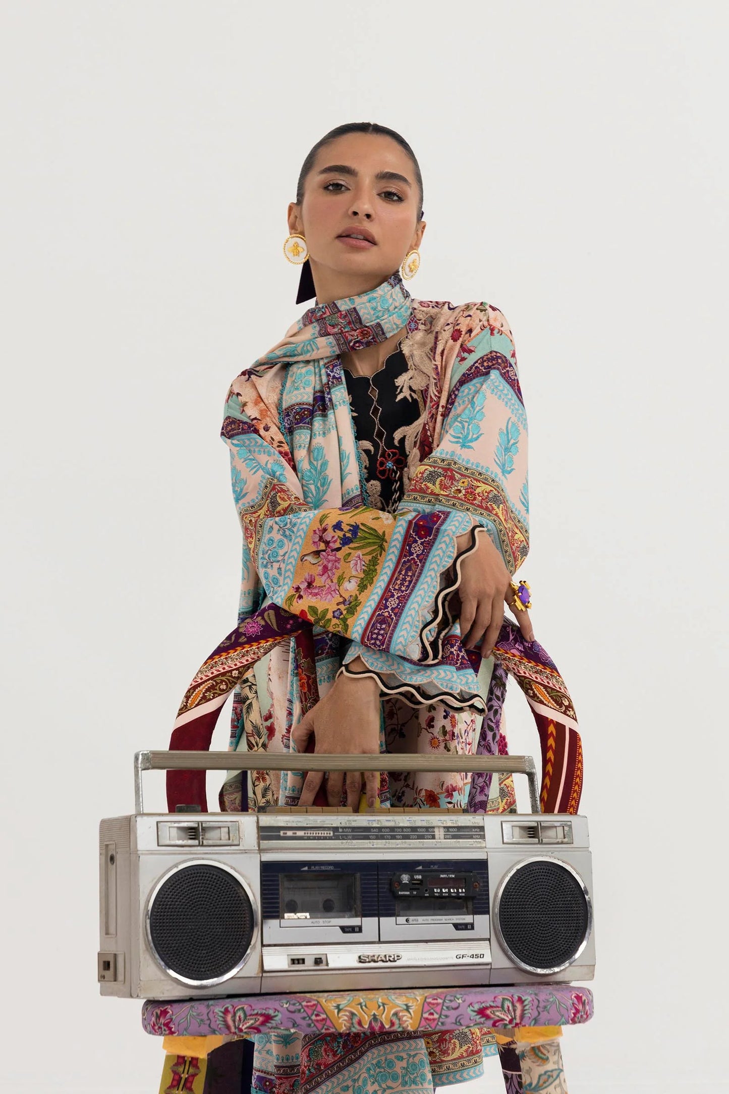 Mahay Winter 2025 by Sana Safinaz - SKU: H255-001A-3CY