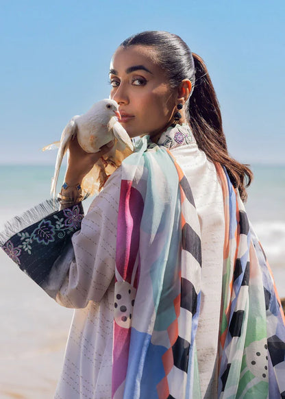 Siraa Lawn 2025 Vol 2 - Kantha Rose