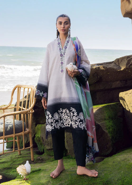 Siraa Lawn 2025 Vol 2 - Kantha Rose