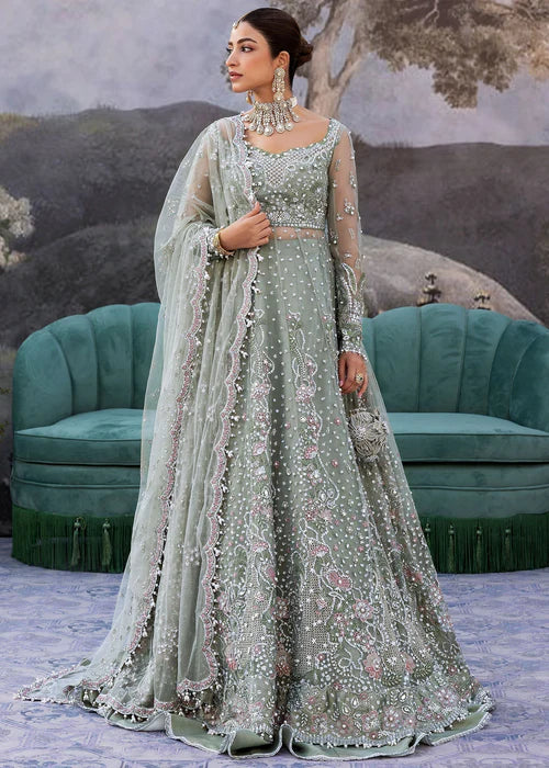 Siraa Festive Unstitched`25 -Seafoam
