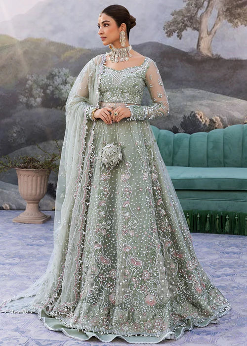 Siraa Festive Unstitched`25 -Seafoam