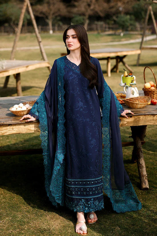 Eid Luxury Lawn Drop 2 | 2026 | Blueberry | Azure