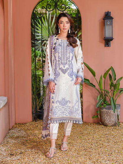 Urban Embroided Cambric by Jade-IVORY
