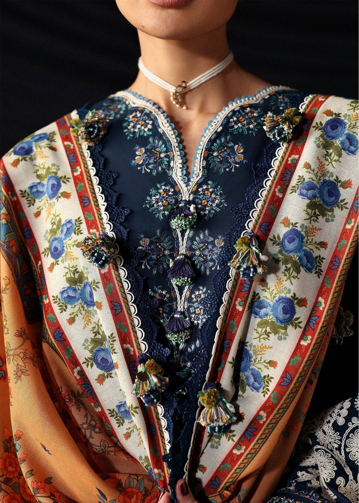 Khaddar Unstitched 25  by Hussain Rehar - Chashm-e-Bahr