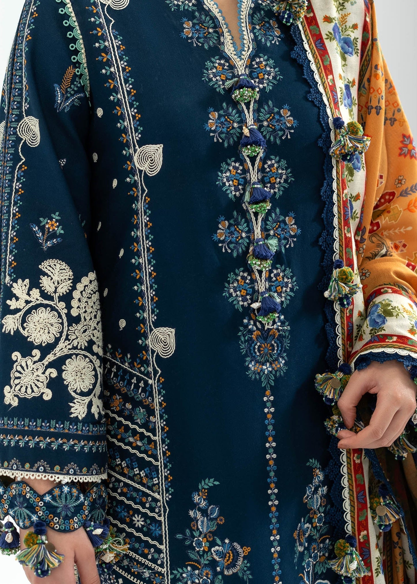 Khaddar Unstitched 25  by Hussain Rehar - Chashm-e-Bahr