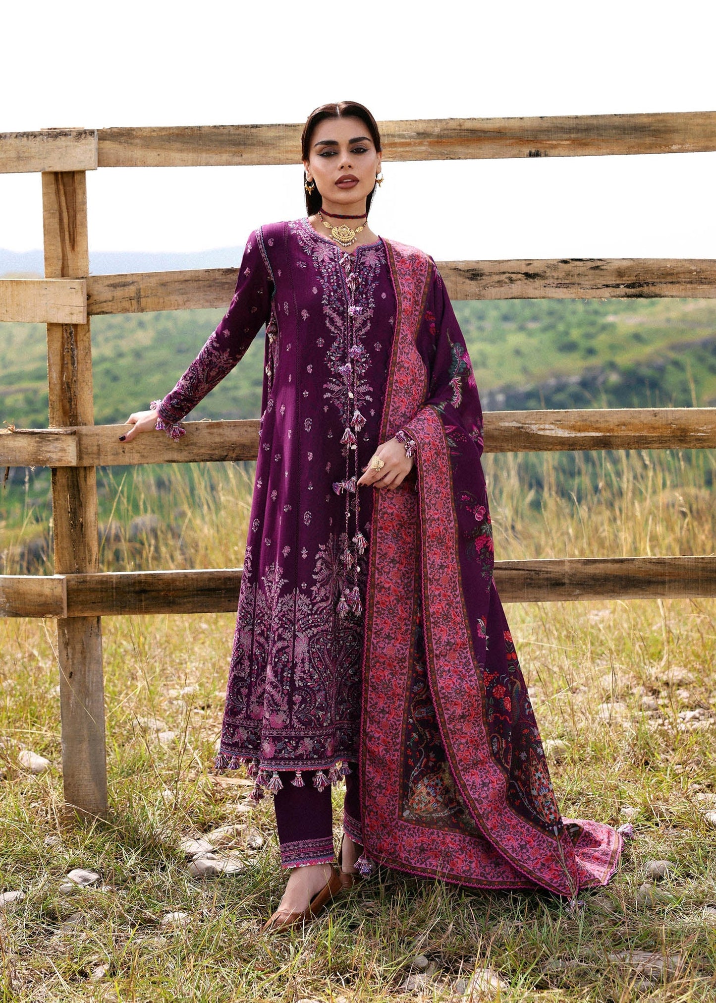 Khaddar Unstitched 25  by Hussain Rehar - Jamni